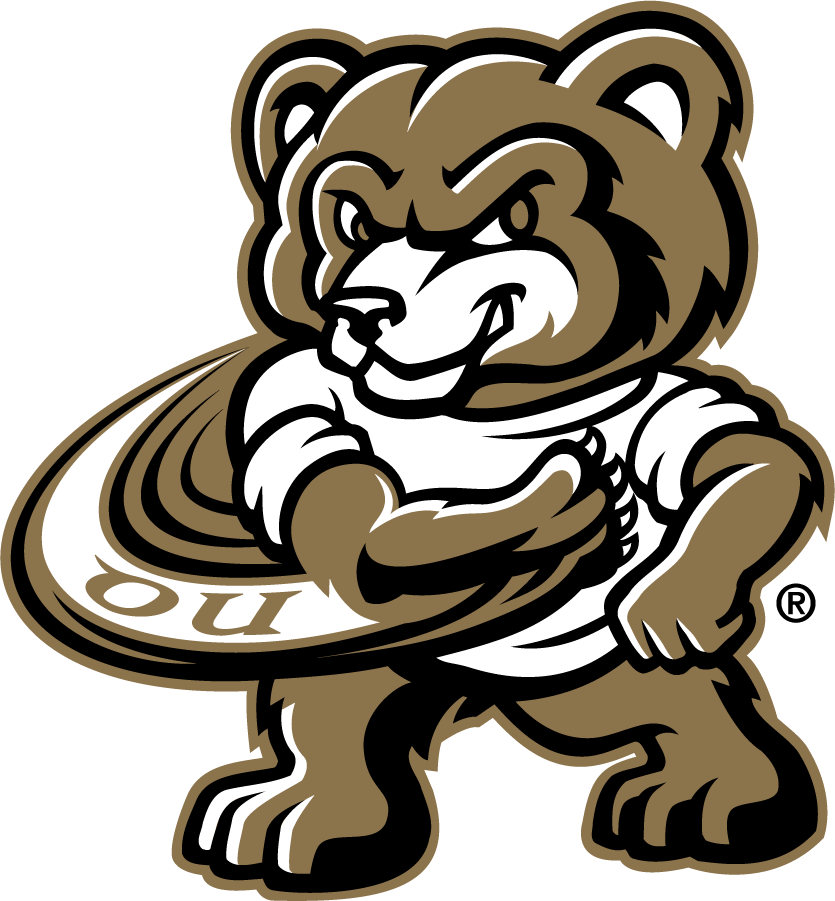 Oakland Golden Grizzlies 2013-2021 Mascot Logo diy iron on heat transfer